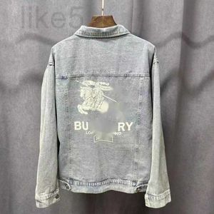 Men's Jackets designer Jacket Designer Denim Letter Print Denims Coat Women Fashion Retro Cardigan Coats Oversize M9G4