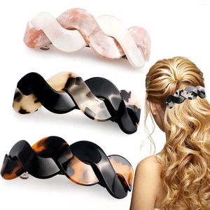 Pieces Large Barrettes For Women Wider Interweave Hair Clips Accessories Thick Curly Fine