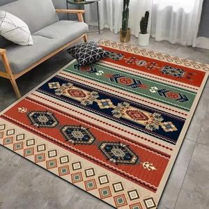 Carpet Bosnia Striped Living Room Carpet Floor Mat Persian Bedroom Full Carpet Sofa Coffee Table Large Carpet 231215