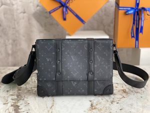 Ny stor kapacitet Mäns Messenger -väska Single Shoulder Crossbody Bag 24*5.5*18