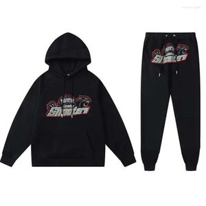 Set di abbigliamento da uomo da uomo da pista set trap star sparatutto per abbigliamento sportivo guscio di felpa con cappuccio 2 pezzi Stupt hip hop streetwear 688ssss 2023