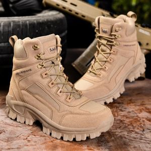 Boots Boots Men Military Special Force Desert Combat Shoes Men Outdoor Hunting Trekking Camping Boots Man Tactical Boot Work Shoes 231216