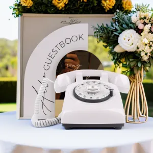 Libro degli ospiti audio per telefono di nozze per matrimonio - Registro telefonico del libro degli ospiti Messaggio vocale personalizzato per la tua festa di matrimonio