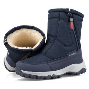 Buty wodoodporne mężczyźni kobiety śnieżne buty śniegowe wysokie kostki buty zimowe platforma ciepłe pluszowe buty Cutton buty na zewnątrz bez poślizgu snowboots Mężczyzna 231216