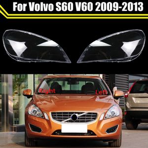 Front Car Transparent Lens Shell Glass Lampshade Headlamp Case Headlight Cover for Voo S60 V60 2009-2013 Auto Lamp Light Caps