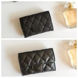 Luxury Wallet Women Brand Purse Card Holder Classic Mönster Plånböcker Kaviar Sheepskin Material Plånbok för flickor