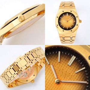 Royal Dhgate Men Watch Oak Watches Guld och silver rostfritt stål Herrens armbandsur 41mm klockor Montre de Luxe Factory