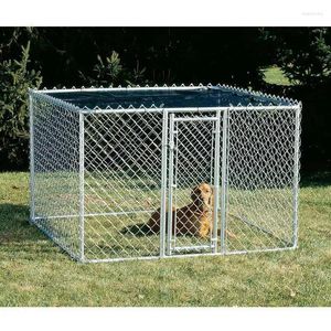 Dog Carrier Portable Outdoor Kennel | Measures 6'x'6'4' & Includes Sunscreen Car Bed Half Hamock Small Ba