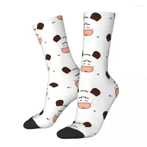 Erkek çoraplar çılgın tasarım merhaba şaplak sevimli basketbol polyester mürettebat kadınlar için erkekler terim