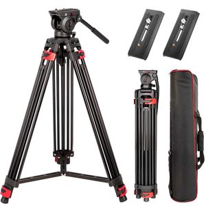 Parts Heavy Tripod for Camera 180cm with 360° Fluid Head & Universal Quick Release Plate , Video Triood for Nikon/canon/dslr/camcorder