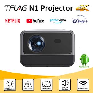 Proiettori Proiettore N1 Beam 4K Android Tflag Sorgente luminosa sigillata Evitare polvere 1080p WiFi 5G 800ANSI Ser 5W2 Per proiettore home theater 231215