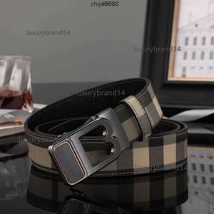 Casual e largura burberyity masculino clássico cinto tamanho automático fivela preta ouro 38cm designer 100125 carta de luxo prata lobf