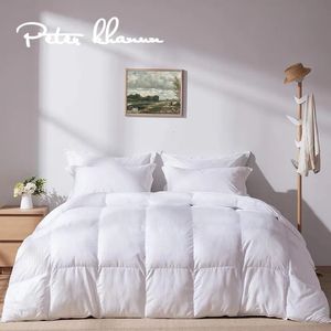 Comforters sätter Peter Khanun Bedding Däcke hela säsongen Compforter Washable Microfiber med hörnflikar Small Queen King Size 231215