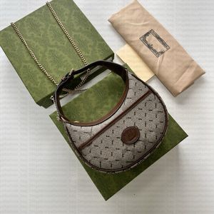 7A Mirror Quality Women Shoulder Bag 726843 Zipper Open Underarm Bag with Genuine Leather Canvas Panel G Letter Designer Bag