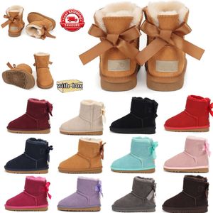 Bebê crianças sapatos crianças clássico ultra mini bota uggsliess austrália botas quentes meninas sapato metade crianças sneaker garoto juventude designer neve infantes booti