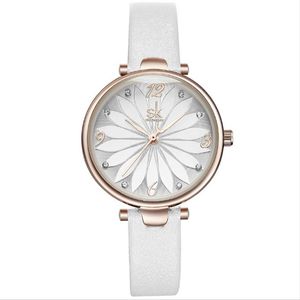 Shengke Brand Casual Simple Fan Quartz Studenci obserwują życie Waterproof Diamond Marker o średnicy 30 mm Watch Watche 8047289p