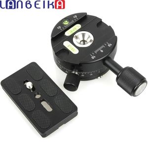 Accessori LANBEIKA Morsetto per testa panoramica panoramica a 360 gradi Piastra a sgancio rapido + Gradiente per fotocamera DSLR treppiede compatibile con Arca