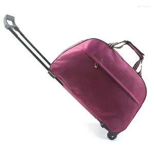 Resväskor ADQW-högkvalitativ design Roller Canvas Trolley Suitcase Universal Business for Men and Women