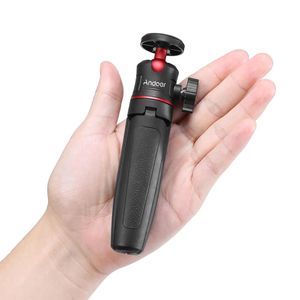 Acessórios mt08 mini tripé de câmera extensível para fotografia de telefone suporte com cabeça esférica montagem de parafuso de 1/4 para selfie vlog