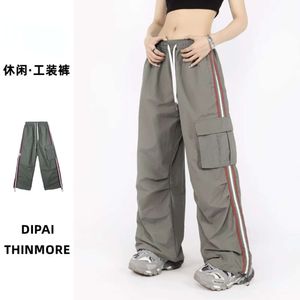 Y2K Complements American Retro Side Side Silars Women New Trend Trend Street Street Loose Wild Wild Wide-Leg Straight Pants