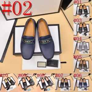 40MODELLO 2024 pelle a punta marchio di lusso uomo casual guida designer marrone nero mocassini uomo mocassini abito da sposa italiano scarpe nappa taglia 38-46