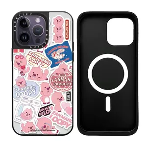 CASETIFY Designer Spiegel-Handyhülle für iPhone 15 14 13 12 11 Pro X XS Max 14 Plus 15 Promax 14 Pro 13 Pro Weiches TPU PU Schwarz Rückseite Geschenk 2312163PE