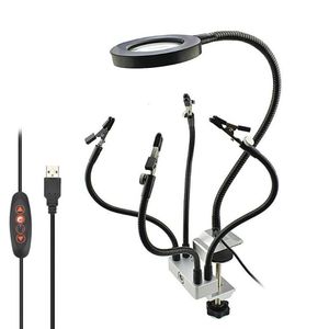 Lamp Magnifier Repair 360 Degree Hardware Tool Circuit Board Welding Assistant Table Lamps206i