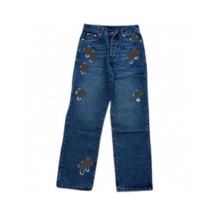 Designer Pant 24 Designer masculino Make Old Washed Stousers retenções Cartilhas de letra de estilo longo Corações de jeans roxo jeans jeans