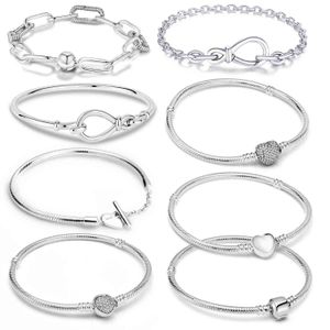 2023 Hot 925 Sterling Silver Original Me Bracelet Fit Brand Me Charm Beads Fashion Infinity Knot Women femme Bracelet Jewelry