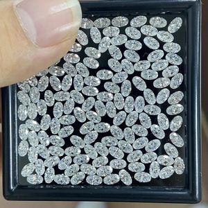 Boxes 2 Pieces D Vvs1 Oval Cut 5x3mm 0.3 Carat Loose Gemstone Moissanite Diamond for Jewelry Earring