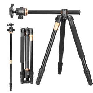 Accessori Q999H Treppiede orizzontale Professionale Video DSLR Treppiede per fotocamera Kit monopiede 61 pollici Portatile compatto da viaggio adatto per Canon Nikon Sony