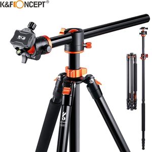 Tutucular K F Konsept Kamera Tripod 93 inç Alüminyum Profesyonel Çıkarılabilir Monopod Tripod DSLR SLR Kamera için 360 Derece Top Kafası