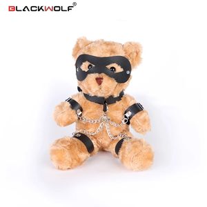 Yetişkin Oyuncaklar Blackwolf Kinky Fetiş Peluş Ayı Esaret Hediyeleri Sevgililer Hediyeleri Onun için BDSM Lover Bear itaatkâr Dominant Hediye 231216