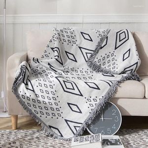 Filtar geometri kast filt soffa dekorativ slipcover cobertor juldekorationer hängande tapestry för sängplan resor
