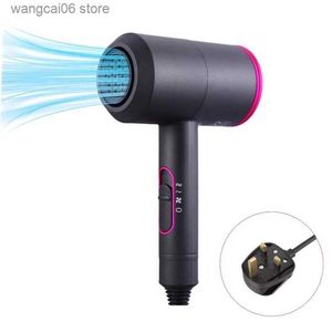 Electric Hair Dryer 240V UK Plug 2000W Professional Hair Dryers Salon Strong Powerful Hot And Cold Wind Negative Ion Hammer Blower Diffuser Nozzles T231216