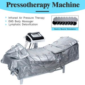 Bantmaskin 3 i 1 långt infraröd pressoterapi Bio EMS Electric Machineuscle Stimulator Suage Massage Slim Electric Machineuscle Stimulat