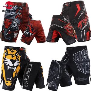 Calça mma shorts de combate shorts para homens ginásticos fiess esportes bjj jiujitsu kickboxing muay thai calça crossfit sparring luta wear