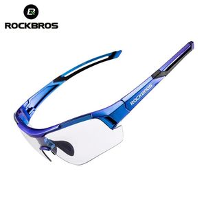 Eyewears ROCKBRO 2019 Neue Radfahren Brille Photochrome UV400 Myopie Rahmen Farbverlauf Blau Sport Sonnenbrille Männer Frauen Fahrrad Eyerwear