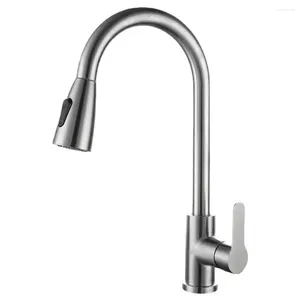 Bathroom Sink Faucets Water Tap Faucet Kitchen Pull-out 304 2 Modes Nozzle Flexible Pull Out Deck Mounted Sprayer