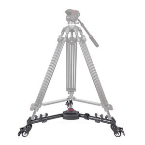 Acessórios Yunteng 900 Foto Profissional Alumínio 3 Rodas Polia Universal Dobrável Câmera DSLR Tripé Dolly Base Stand Max.Carregar