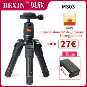 Acessórios suporte para câmera mini tripé montagem flexível tripé de viagem suporte para celular para câmera dslr pnone na mesa com 1/4