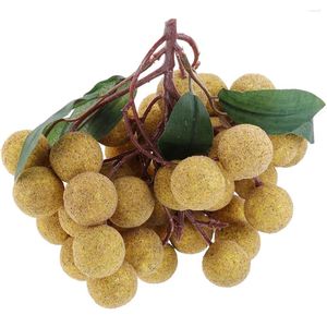 Party Decoration Simulated Fruit Adgnment Fake Imitation Longan Model Plastic Ornament Artificial Toys