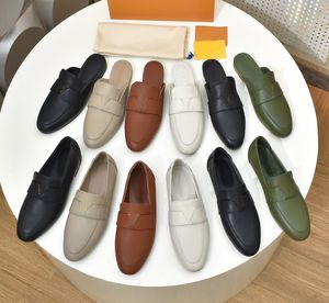 Voltar Loafer Designer Dress Shoes Flat Mule Loafer Mulheres Plataforma Mulas Top Quality Luxury Loafers Shoe