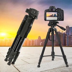 Uchwyty 59 -calowy profesjonalny aparat THELOD Tripod Travel Stand Portable z uchwytem telefonu dla projektora Gopro Artysta Smartfon