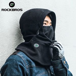 Велосипедные шапки Маски ROCKBROS Зимняя маска Ветрозащитная шапка Тепловая сохраняющая тепло Велосипедная Балаклава Спортивная маска Полнолицевое скалолазание Лыжный велосипед Велосипедная маска Головной убор 231216