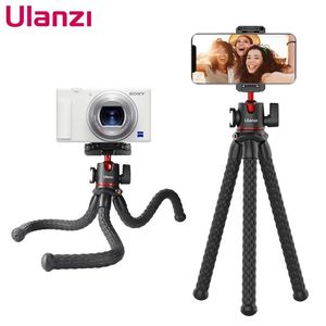 Aksesuarlar Ulanzi MT33 Soğuk Ayakkabı Montajlı Çok Fonksiyonlu Esnek Mini Ahtopus Tripod 360 Döner Panoramik Ballhead Telefon Kamerası İçin