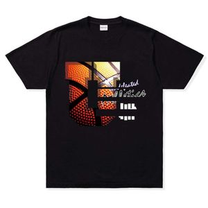 24ss Undefeated Five-bar Kurzarm Klassische Sommermode Rundhals Big u Männer und Frauen Lose Paar T-shirt