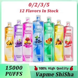 Оригинальные электронные сигареты VAPME SHISHA 15000 затяжек, 12 вкусов, 650 мАч, аккумуляторная батарея, 24 мл, предварительно заполненная капсула, большой комплект для испарения, контроль воздушного потока VS JNR 12000