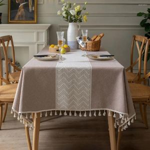 Table Cloth Battilo Linen Tablecloth Rectangle Water Proof Coffee Desk Cover Wedding Decor For Dining