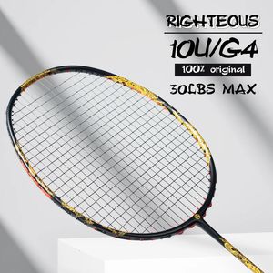 バドミントンラケットアルプスポートGD 10U 52G T500 ULTRA-LIGHT BADMINTON RACKET MAX 30LBSインポートプロフェッショナルカーボンファイバーバドミントンラケット231216